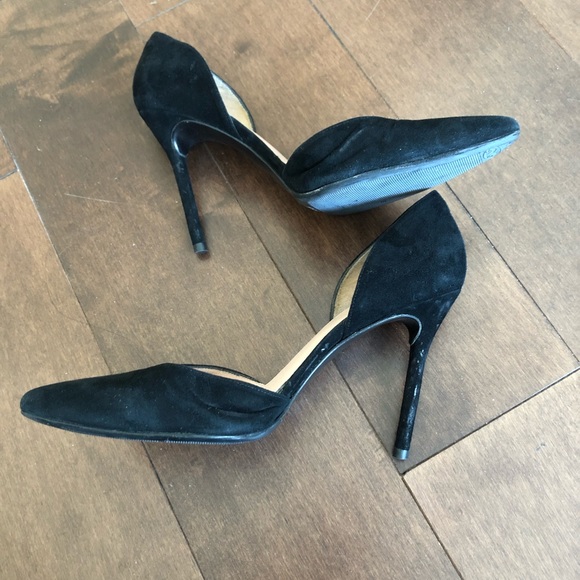 Stuart Weitzman for Scoop Black Suede D’Orsay 7 - Picture 5 of 8